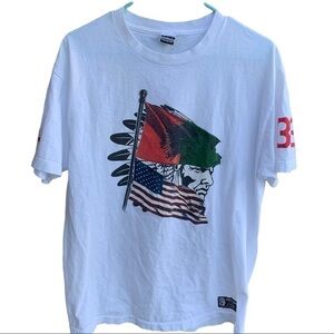 Hustle gang of America Tee Shirt Feathers Large